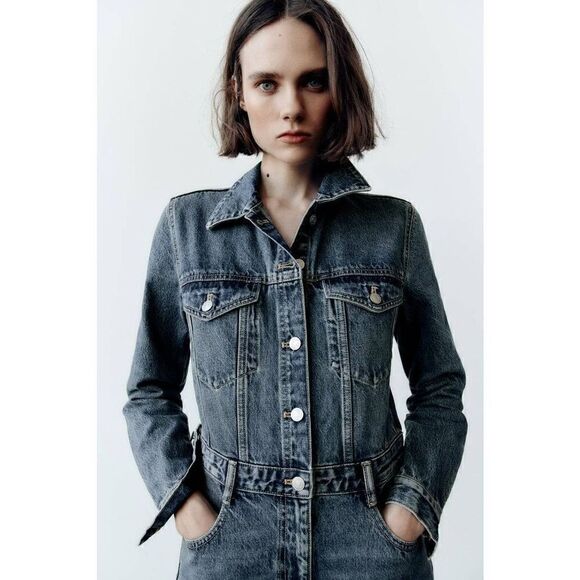 FULL LENGTH TRF DENIM JUMPSUIT - Picture 8 of 16